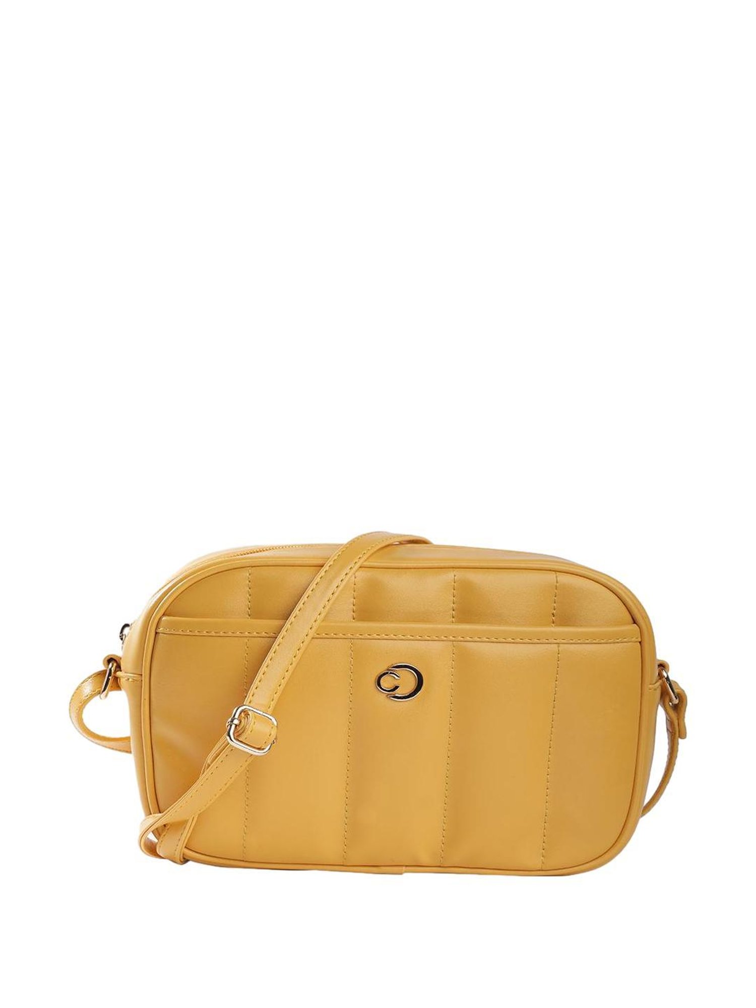 Caprese Poppy Fawn Faux Leather Quilted Sling Handbag