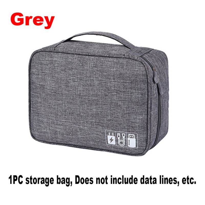 Portable Digital Storage Bags Organizer USB Gadgets Cables Wires Charger Powe Battery Zipper Cosmetic Bag Case Accessories Item