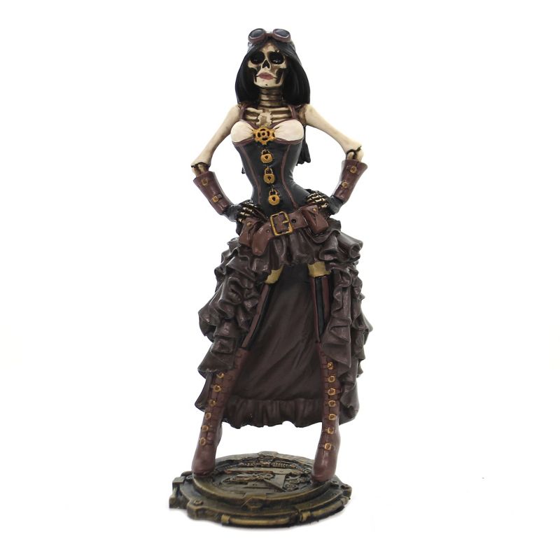 Halloween 7.25" Steampunk Lady Summit Collection  -  Decorative Figurines
