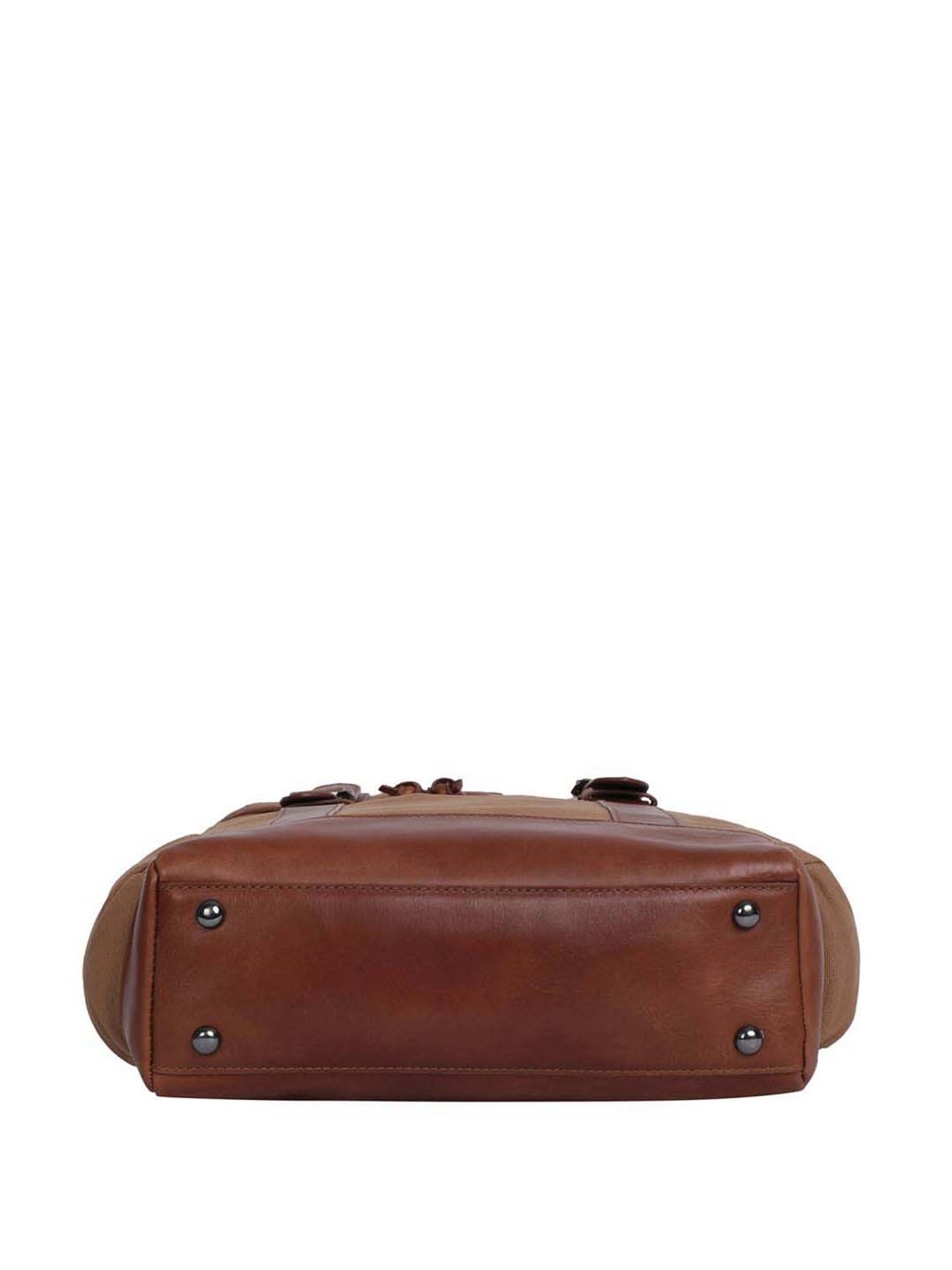 Bagatt Solofra Brown Leather Medium Laptop Backpack