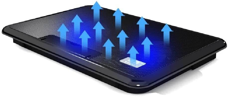 WPBOY Portable Laptop Radiator Fan Laptop Cooling Pad Laptop Radiator Base Bracket for Laptops 17 Inches and Below (Black)