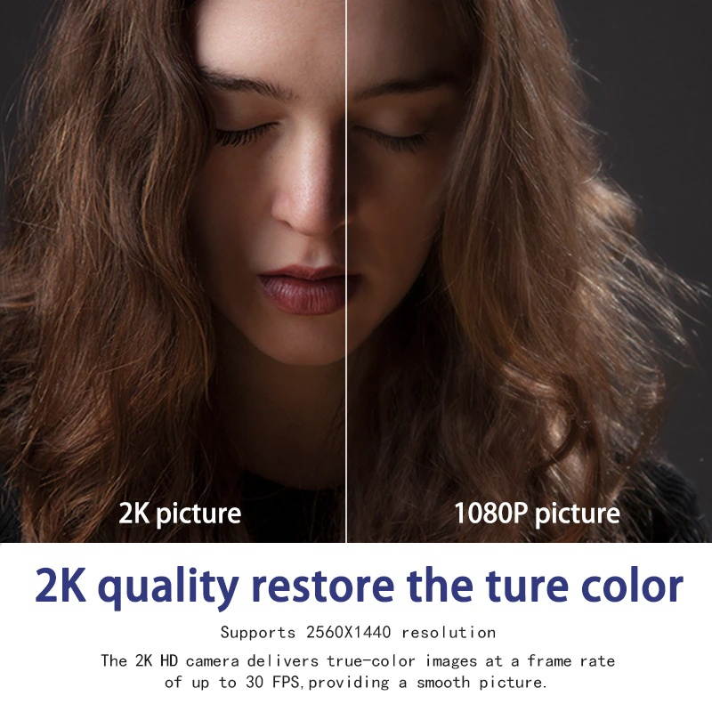 2K Full HD 1080P Web Camera Autofocus With Microphone USB Web Cam For PC Computer Mac Laptop Desktop YouTube era