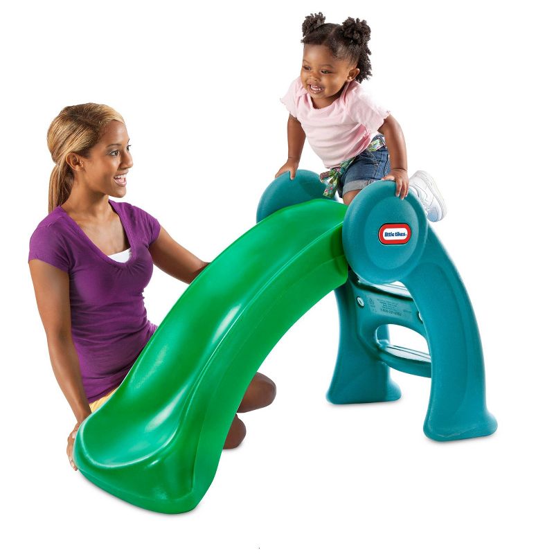 American Plastic Toys Portable Indoor & Outdoor Folding Baby Toddler Slide, Red