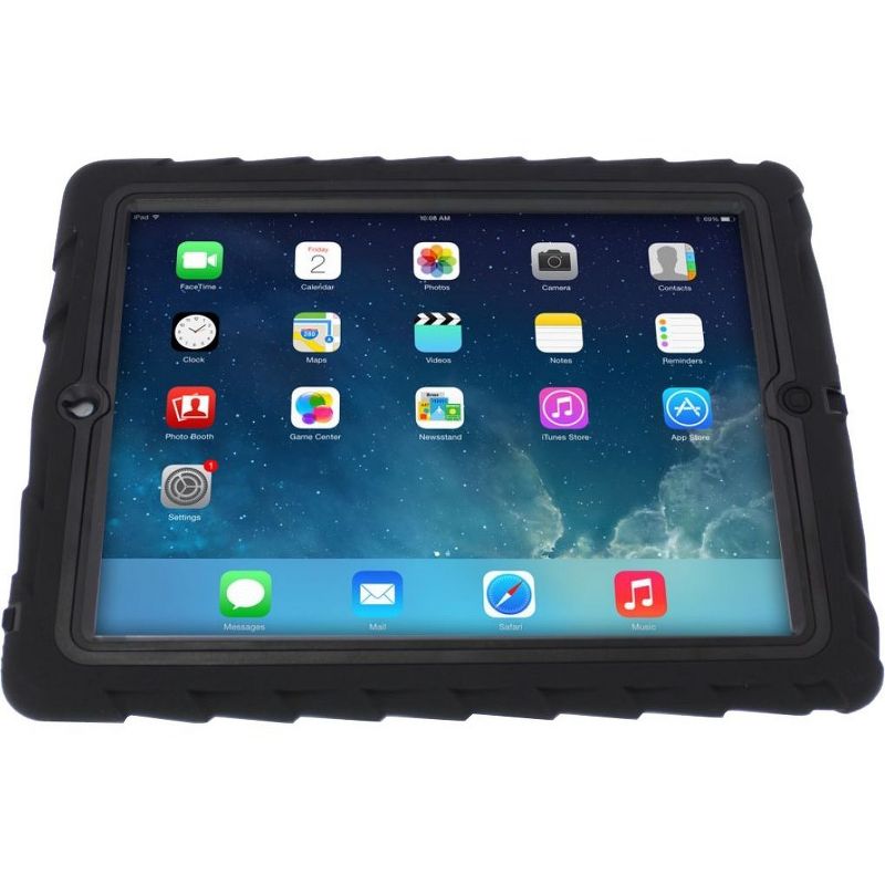 Gumdrop Hideaway Case for iPad 2, 3, 4 - For Apple iPad Tablet - Black - Silicone, Rubber, Polycarbonate