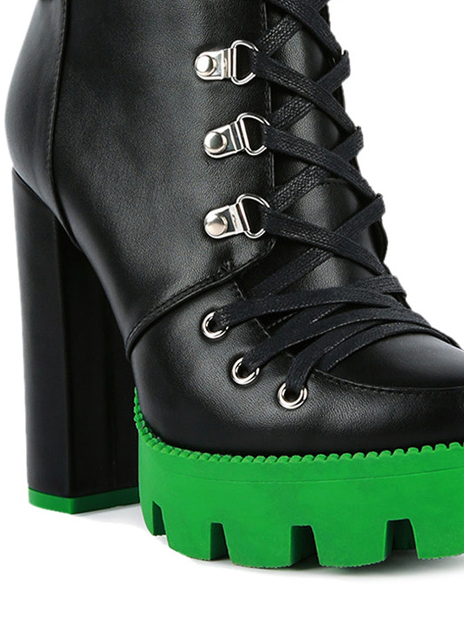 London Rag Women's Black Derby Boots