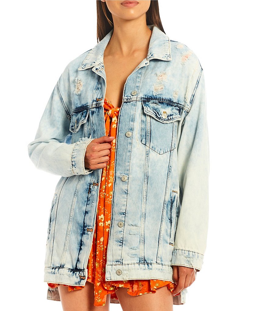 Free People Rumors Denim Jacket