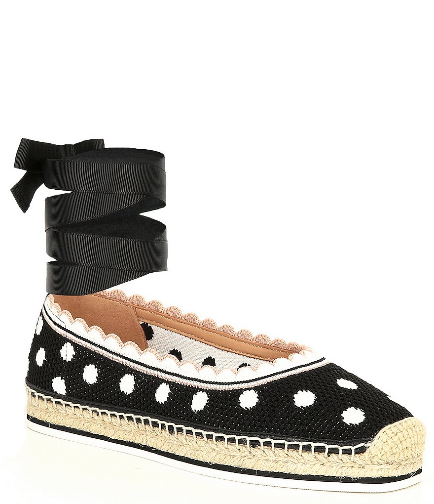 kate spade new york Knottingham Dot Knit Ballet Espadrilles