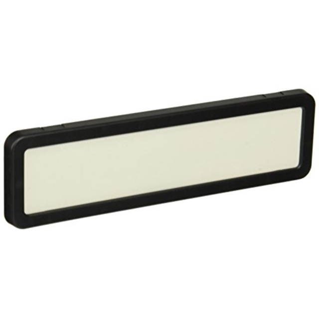 Lorell Plastic Cubicle Nameplate Plastic Black 80669