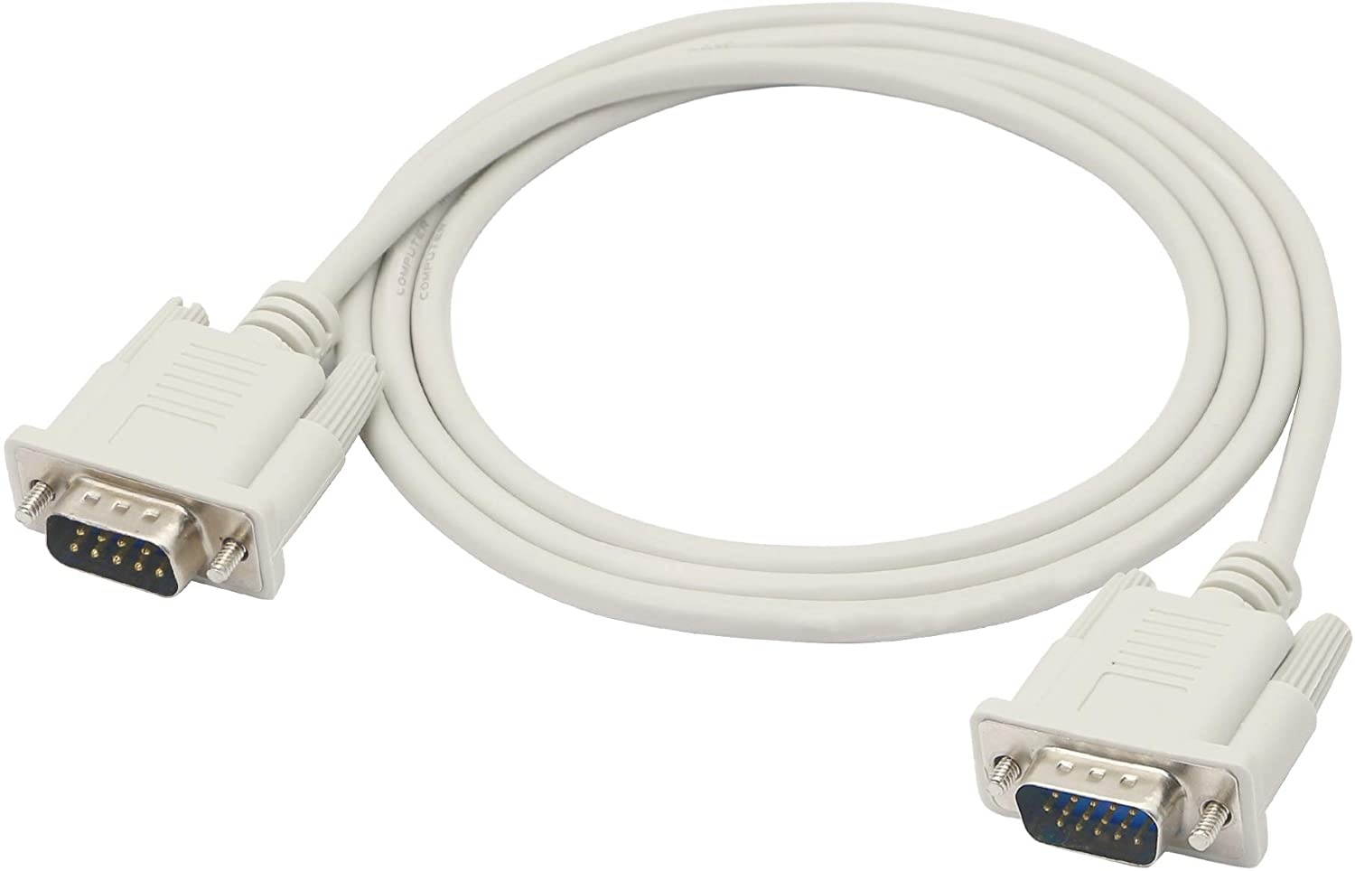 4.5Feet DB 9 Pin Male to VGA 15 Pin Male Adapter Cable RS232 to VGA Conversion Cable YOUCHENG for ComputerPrinters Scanners