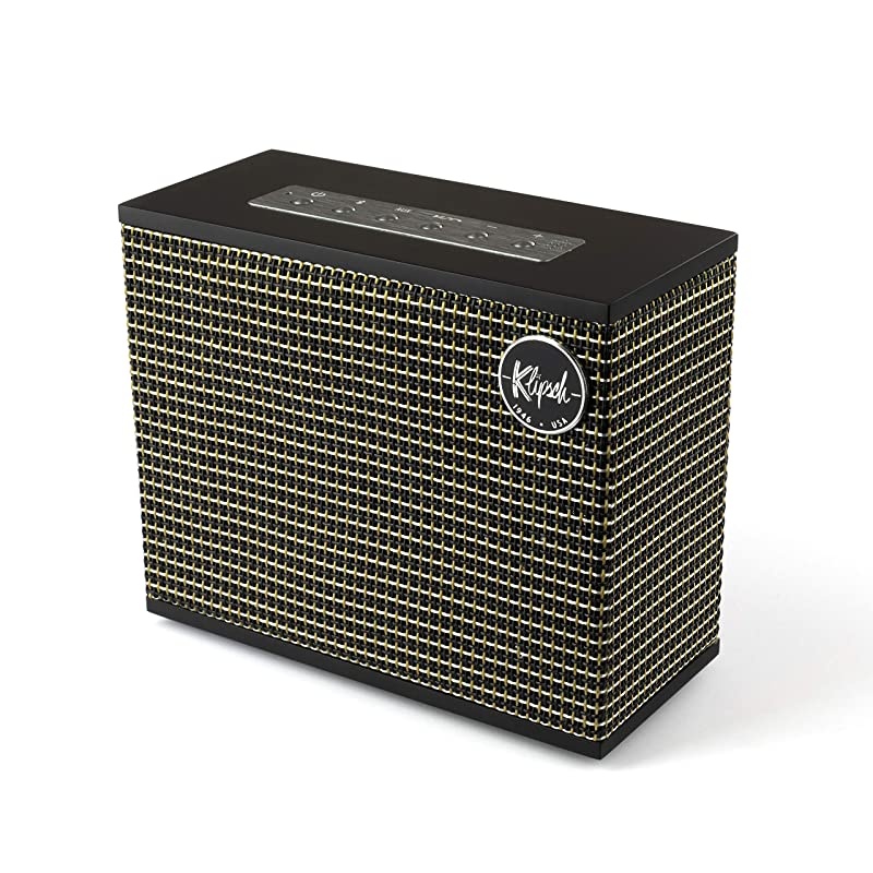Heritage Groove Portable Bluetooth Speaker in Black, Matte Black