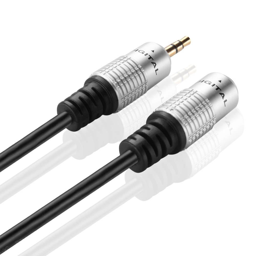 AUX Headphone 3.5mm Extension Cable (10 Feet) - Male to Female Extender Audio Auxiliary Jack Adapter Wire Cord Plug Connector for iPhone iPod iPad, Smartphone Tablet, Home Car Speaker System