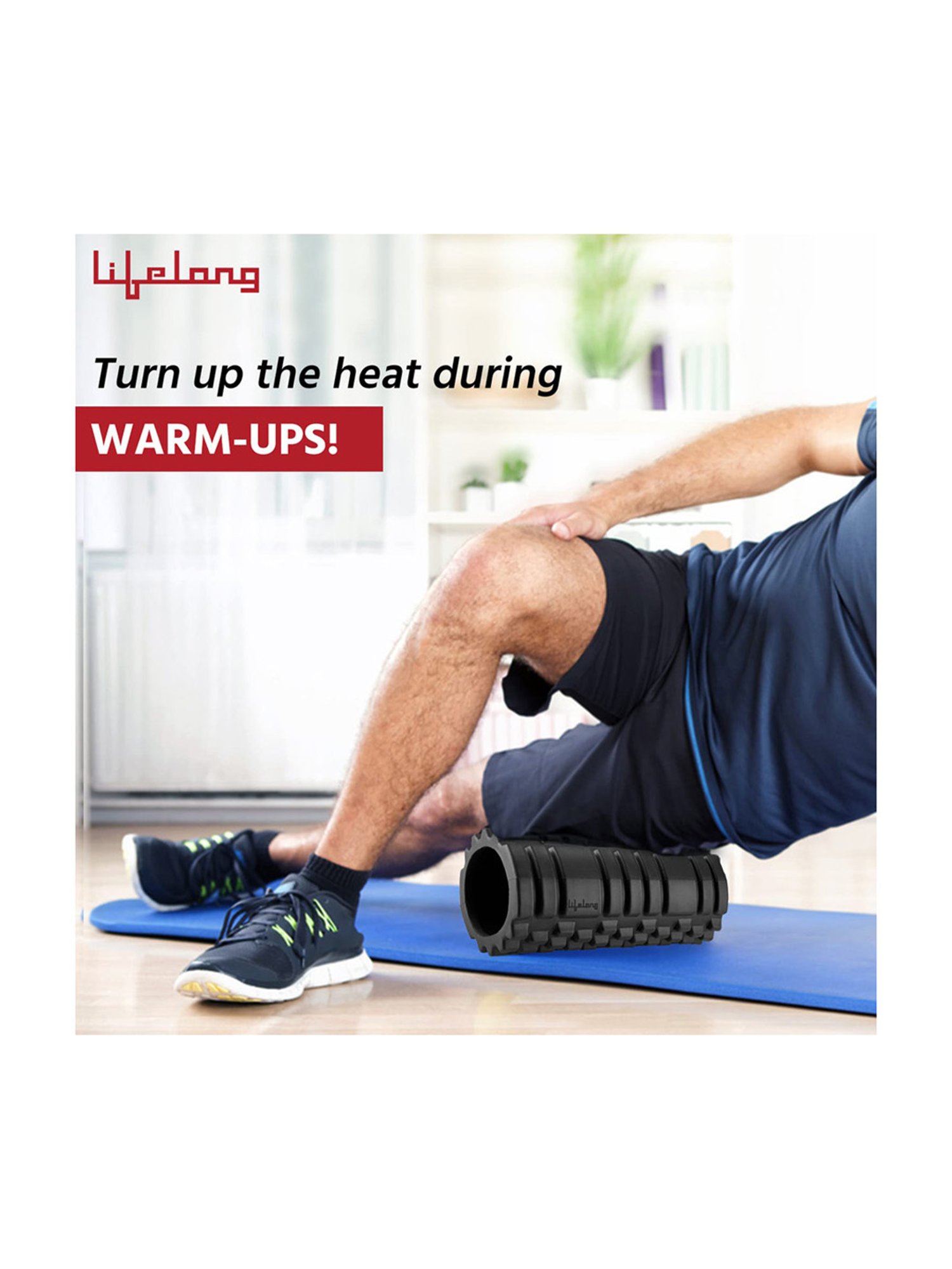 Lifelong Back Pain Foam Rollers (Black) Size - One Size