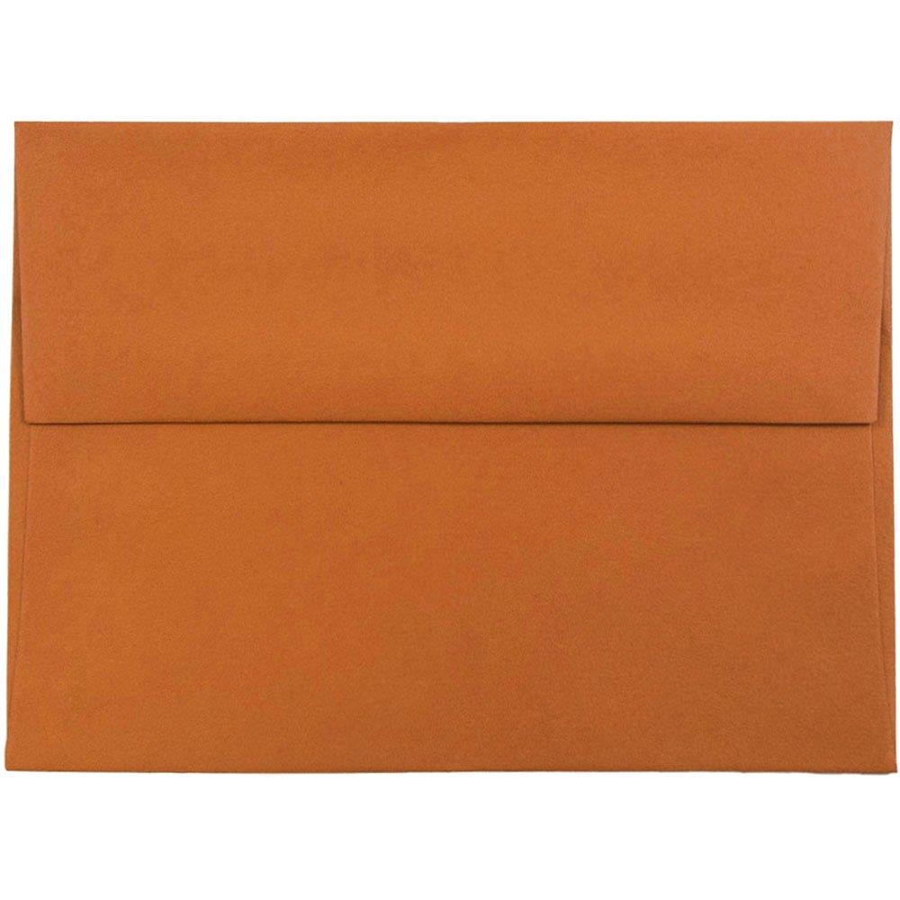 JAM PAPER A6 Premium Invitation Envelopes - 4 3/4 x 6 1/2 - Dark Orange - 25/Pack