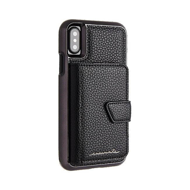 Case-Mate Compact Mirror Series Case Cover for Apple iPhone X 10 - Black