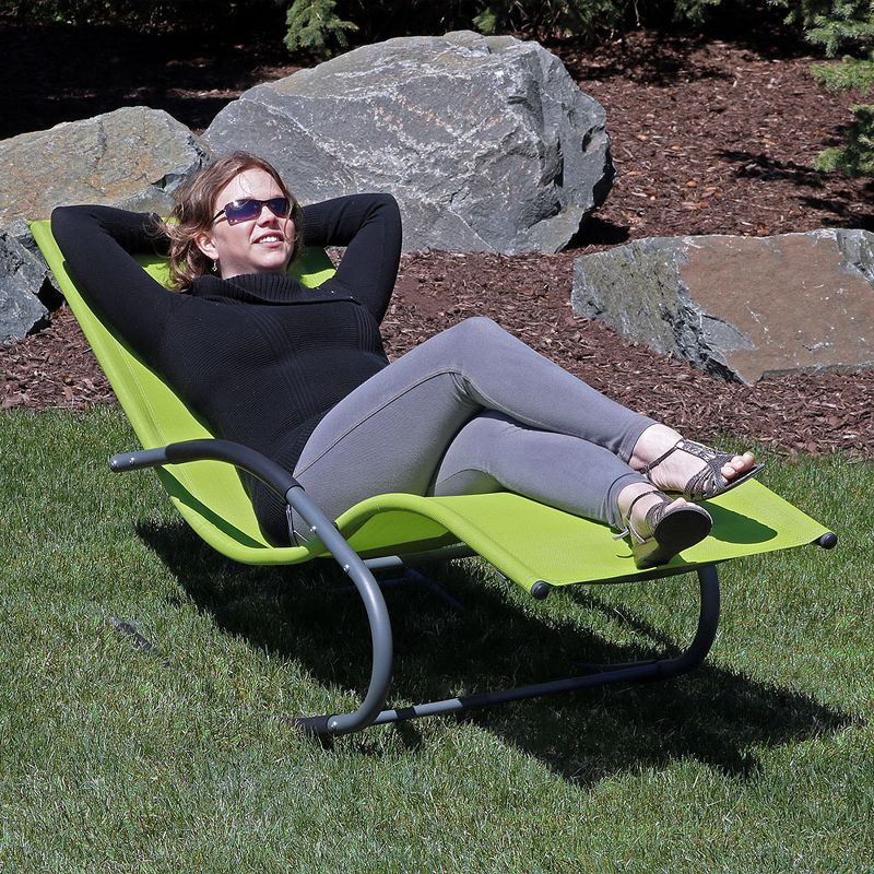 NewPort Outdoor Wicker Chaise Lounge - Dark Gray - Coaster