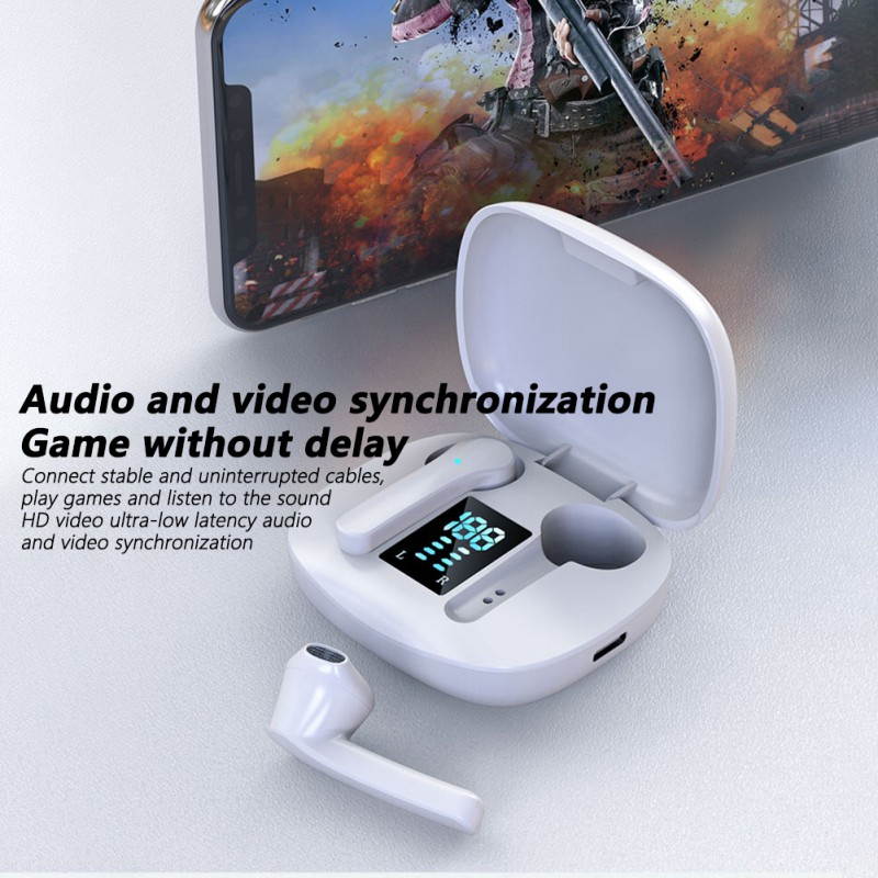 JS36 TWS In-ear Bluetooth Headset HiFi Music Stereo Earbuds Sports Gaming Noise Cancel Headphone With Microphone For All Phones