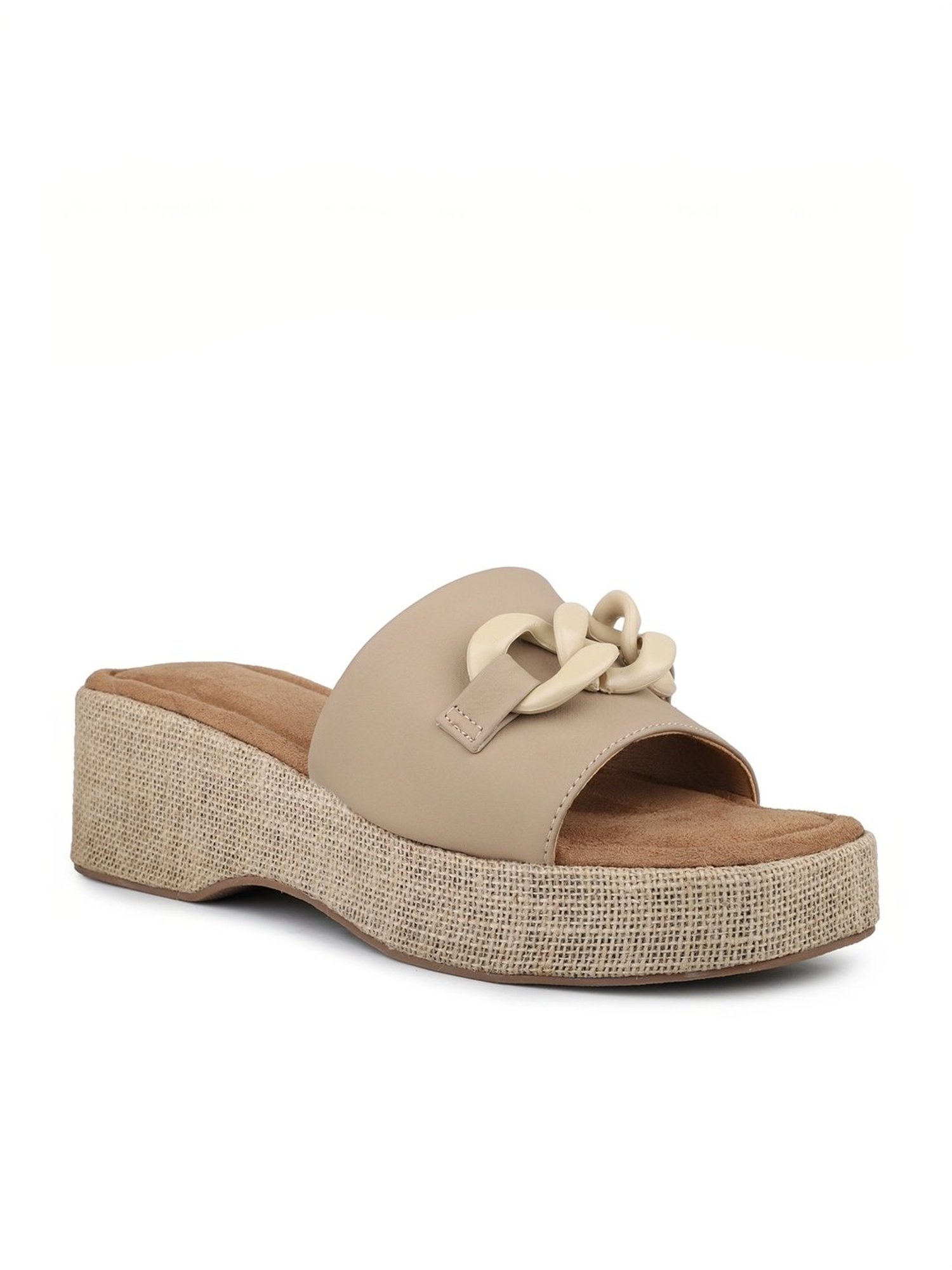 Inc.5 Women's Beige Casual Wedges