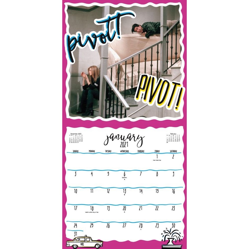 Trends International,  Friends 2021 Exclusive Wall Calendar wPoster 2021