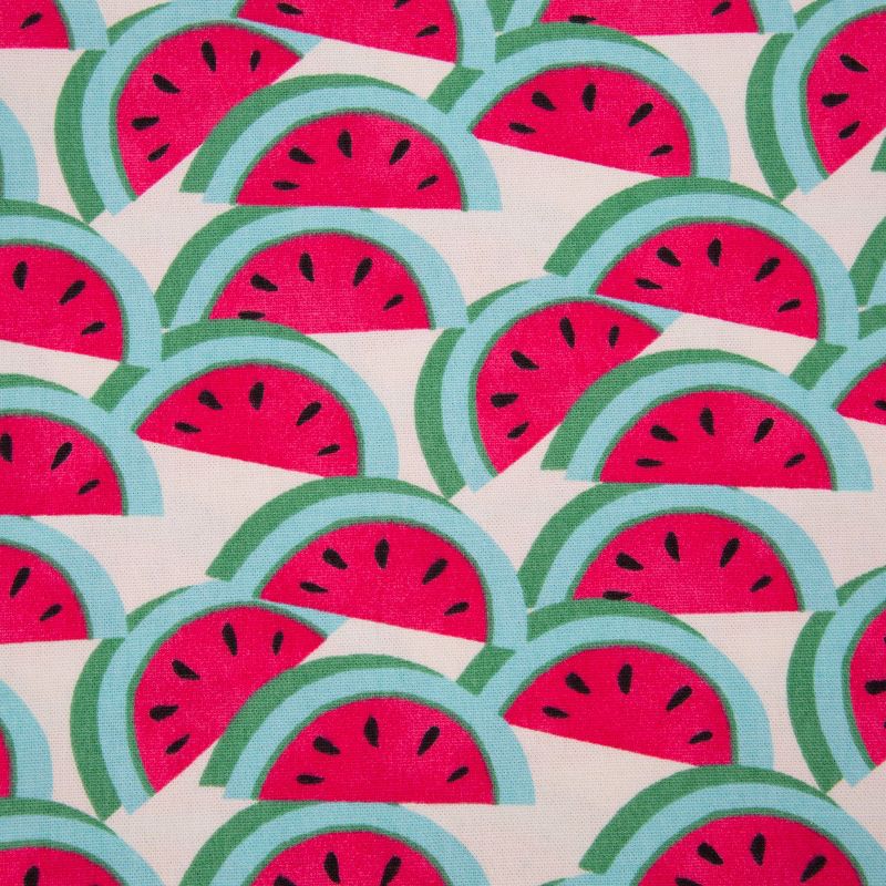Set of 2 Watermelon Fushia Reversible Chair Pad - Pillow Perfect