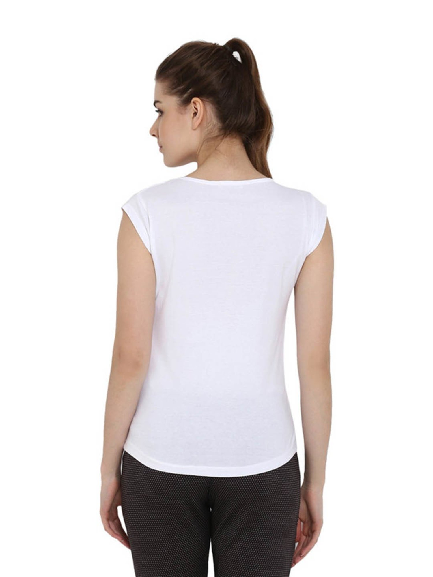 Appulse White & Royal Blue Cotton T-Shirt - Pack of 2