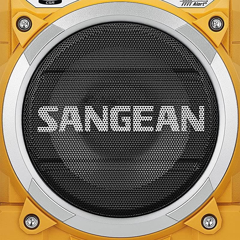 U4 AM/FM-RBDS/Weather Alert/Bluetooth/Aux-in Ultra Rugged Rechargeable Digital Tuning Radio Yellow