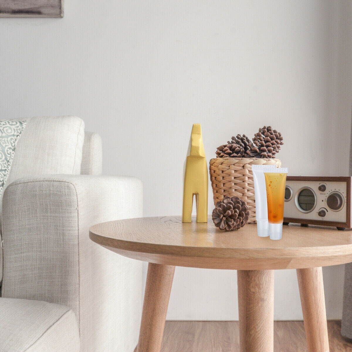 50Pcs 10ml Lip Gloss Balm Empty Soft Tubes Clear Cosmetic Containers Refillable