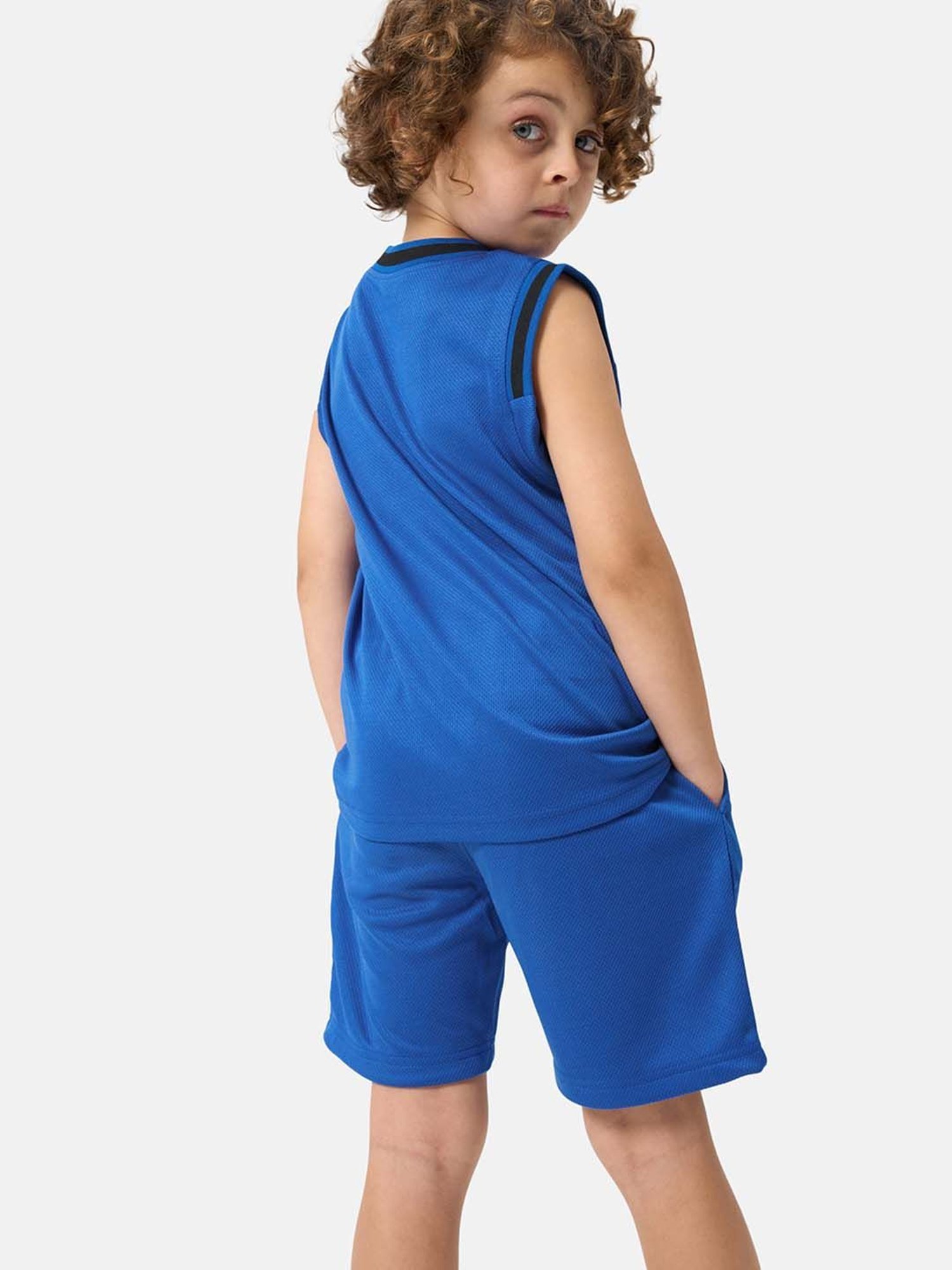 Angel & Rocket Kids Royal Blue Solid Shorts