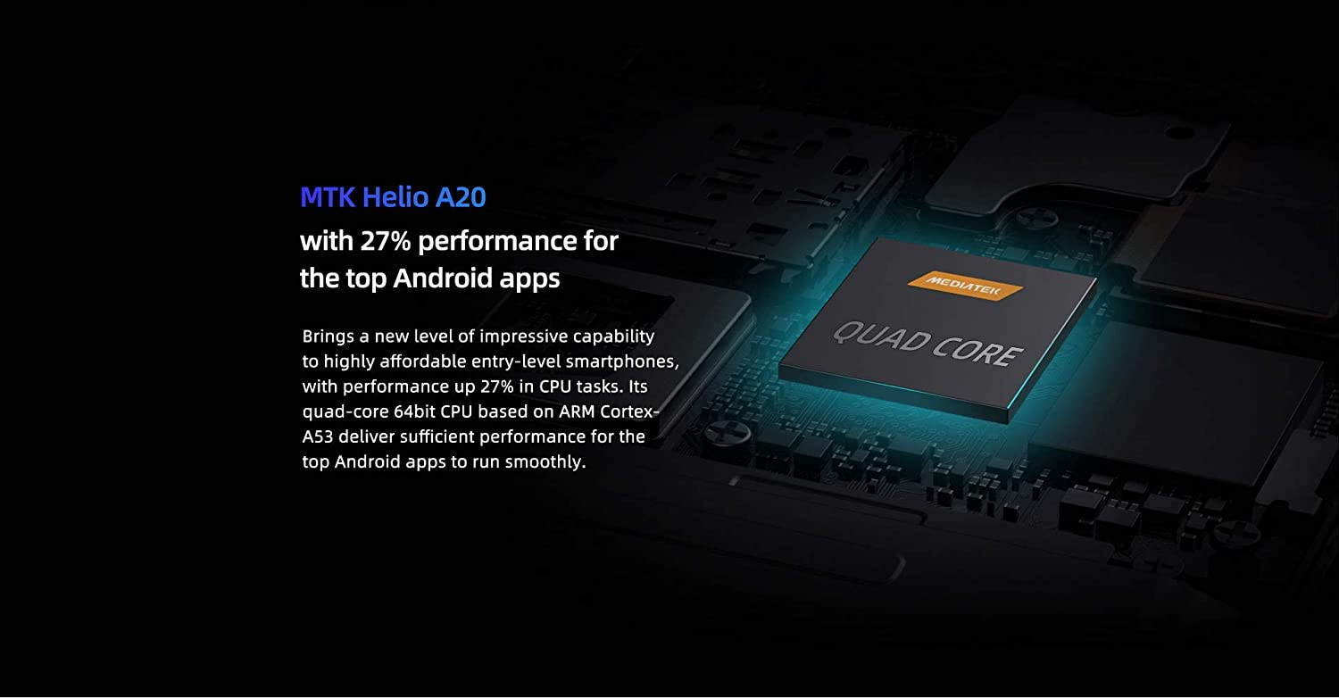 Moviles Libres,DOOGEE X95 Smartphone Libre 2020, 6.52 Pulgadas 19.5:9 HD+ Pantalla 4G Telefonos, 4350mAh, 13MP+2MP+2MP+5MP, Android 10.0 Smartphone, 16GB ROM,128GB SD, Dual SIM Face ID