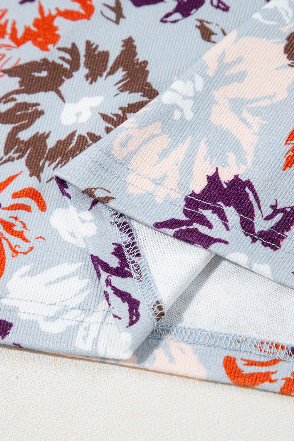 Gray Textured Wide Leg Overall with Pockets