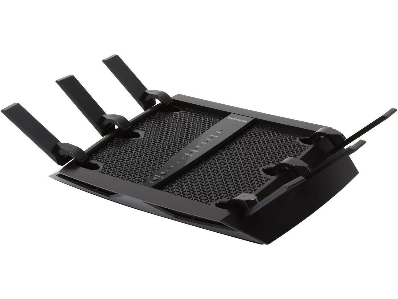 NETGEAR Nighthawk X6 Smart Wi-Fi Router (R8000) - AC3200 Tri-band Wireless Speed (Up to 3200 Mbps) | Up to 3500 Sq Ft Coverage & 50 Devices | 4 x 1G Ethernet and 2 USB ports | Armor Security