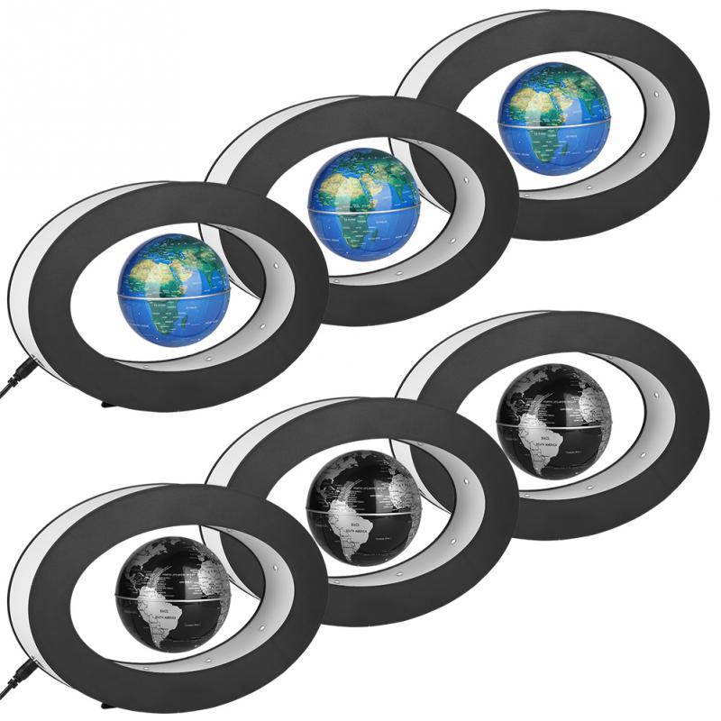 1pc Novelty Electronic Magnetic Levitation Globe With beautiful LED Light Home Decoration Office Ornament