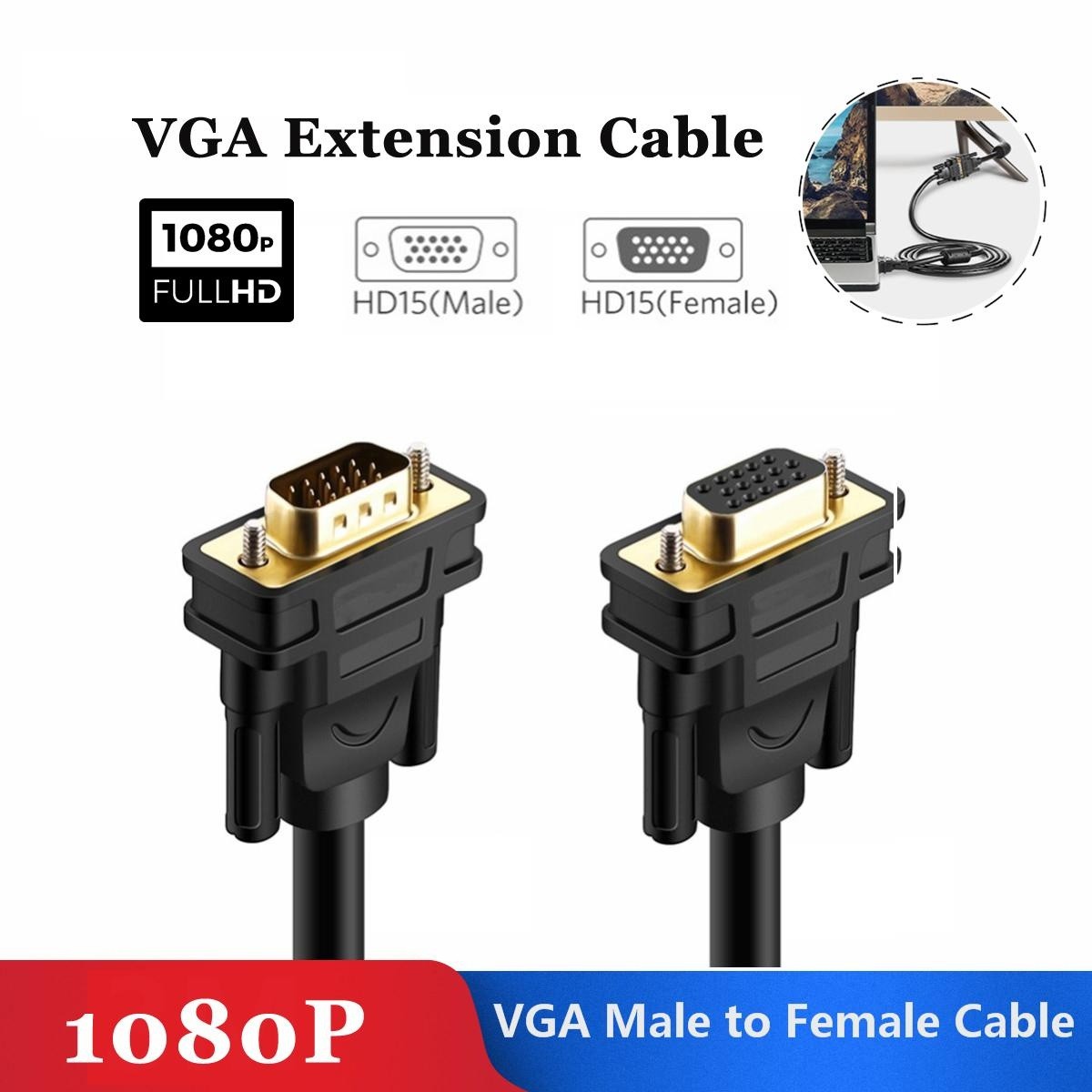 Cables Direct Online 100FT SVGA Monitor Cable, Male to Male 1080P Super VGA Display Cord for PC Projector Laptop TV