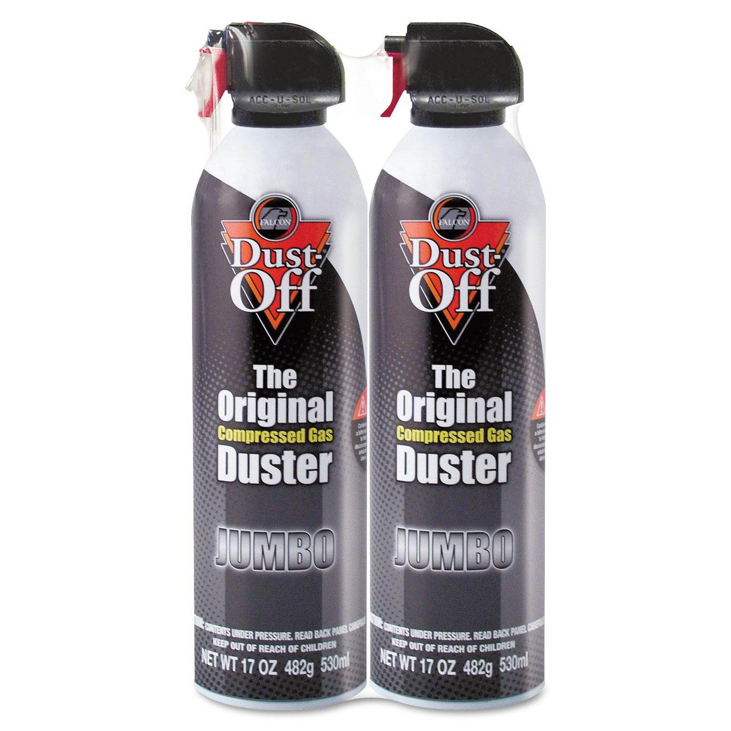 Dust-Off Disposable Compressed Gas Duster 17 oz Cans 2/Pack DPSJMB2