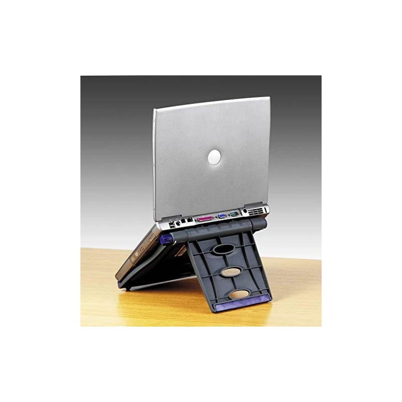 Easy Riser Portable Ergonomic Laptop Cooling Stand (12"-17") for Laptops, Chromebooks Macbooks and Wacom Devices &ndash; Black (K52788WW)