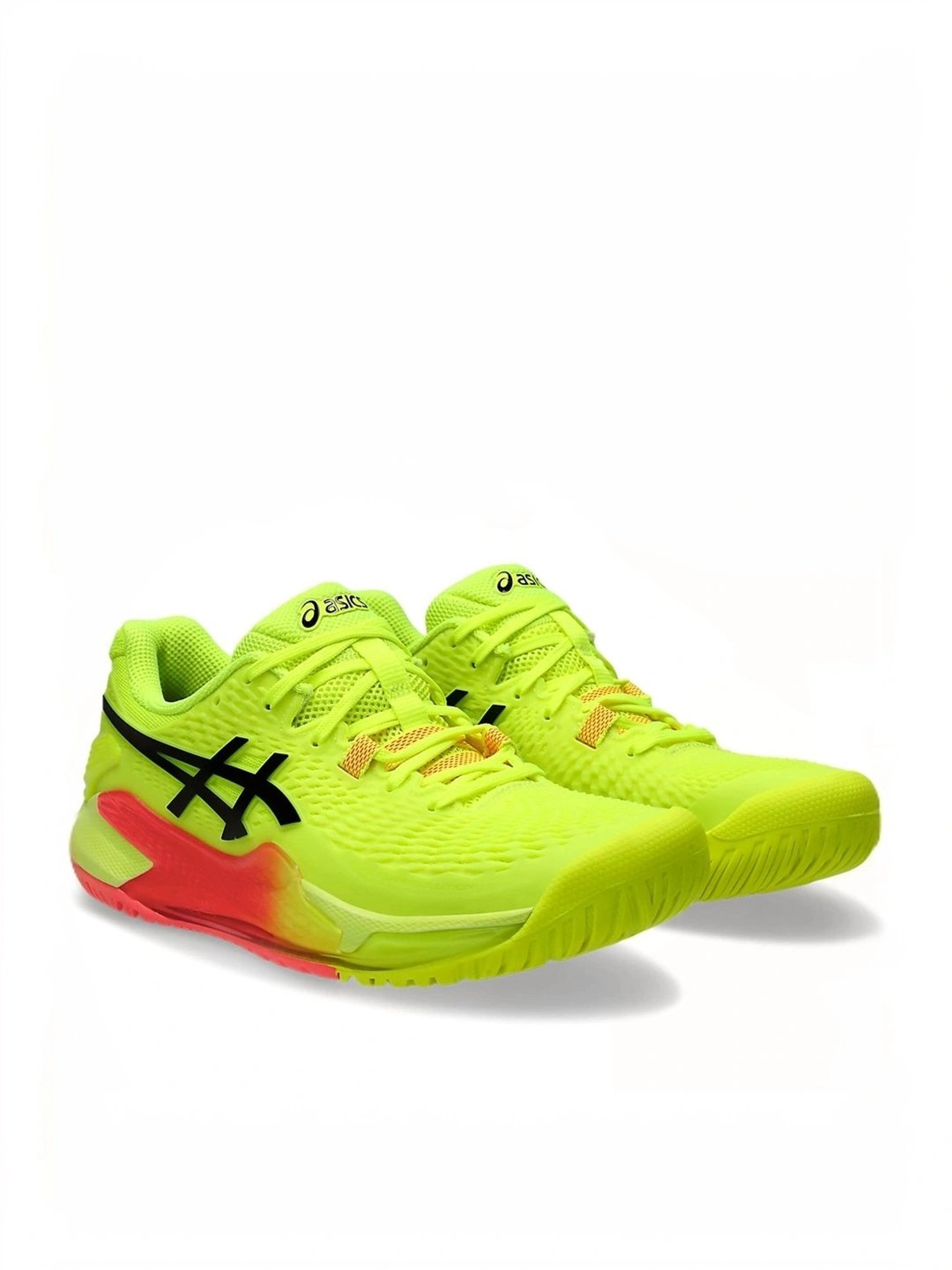 Asics Women's GEL-RESOLUTION 9 PARIS Lime Tennis Shoes
