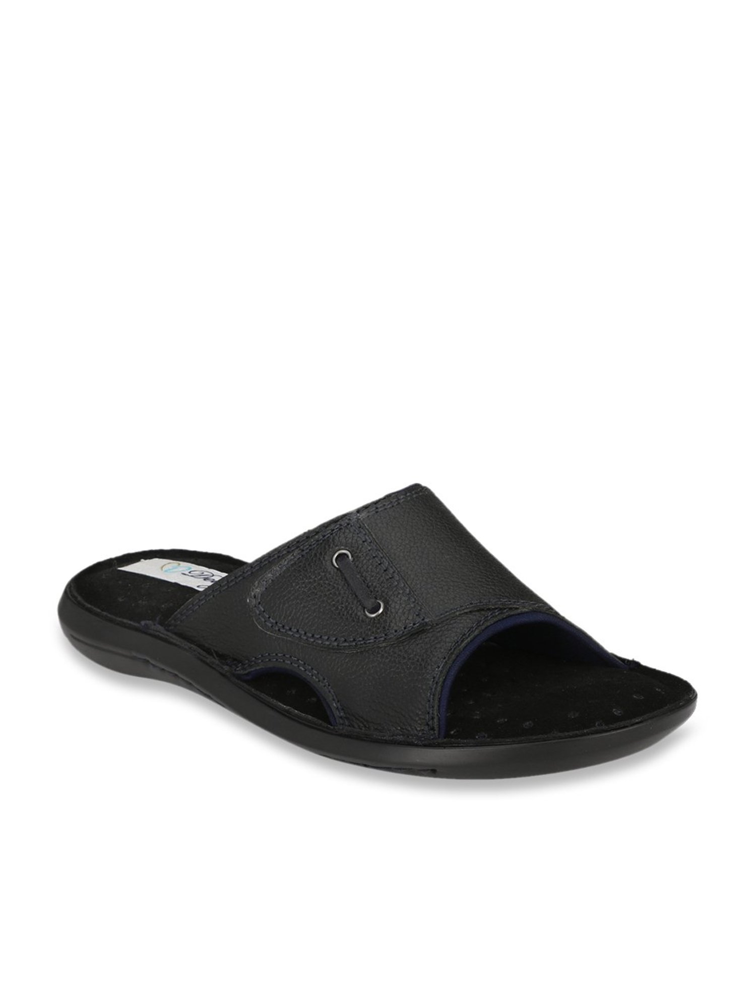 Delize Men's Black Casual Sandals