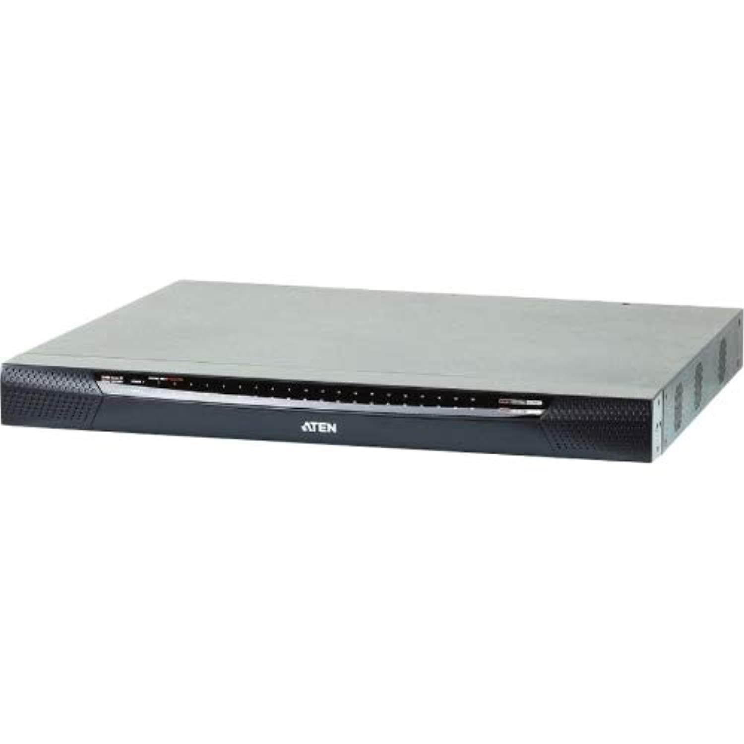 ATEN KN4124VA 4 Remote & 1 Local simultaneous users, 24-Port Cat5 IP KVM with Virtual Media and Dual Power Supply