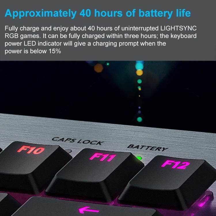 Logitech G913 TKL Wireless RGB Mechanical Gaming Keyboard, Tea Shaft
