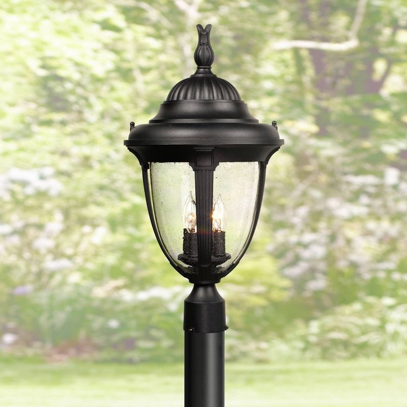1 Light Outdoor Post Mount Black - Aurora Lighting