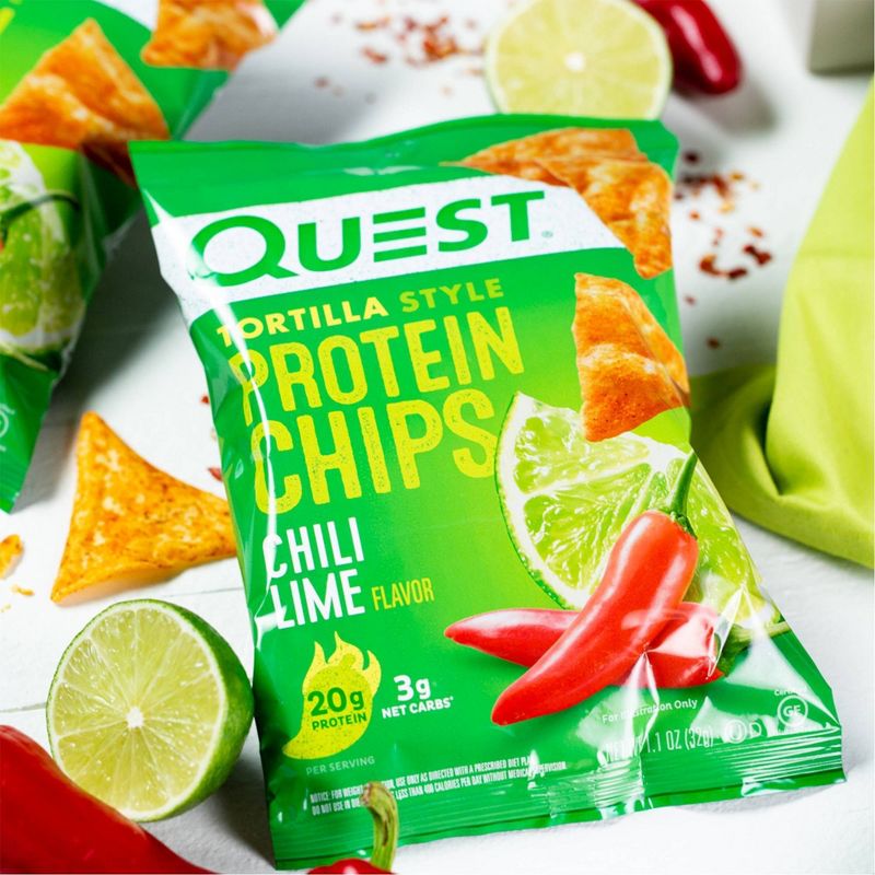 Quest Tortilla Style Protein Chips - Chili Lime - 4ct/4.5oz