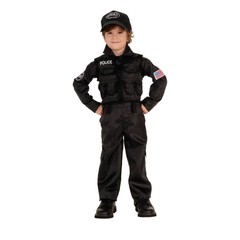 Toddler Policeman Swat Halloween Costume
