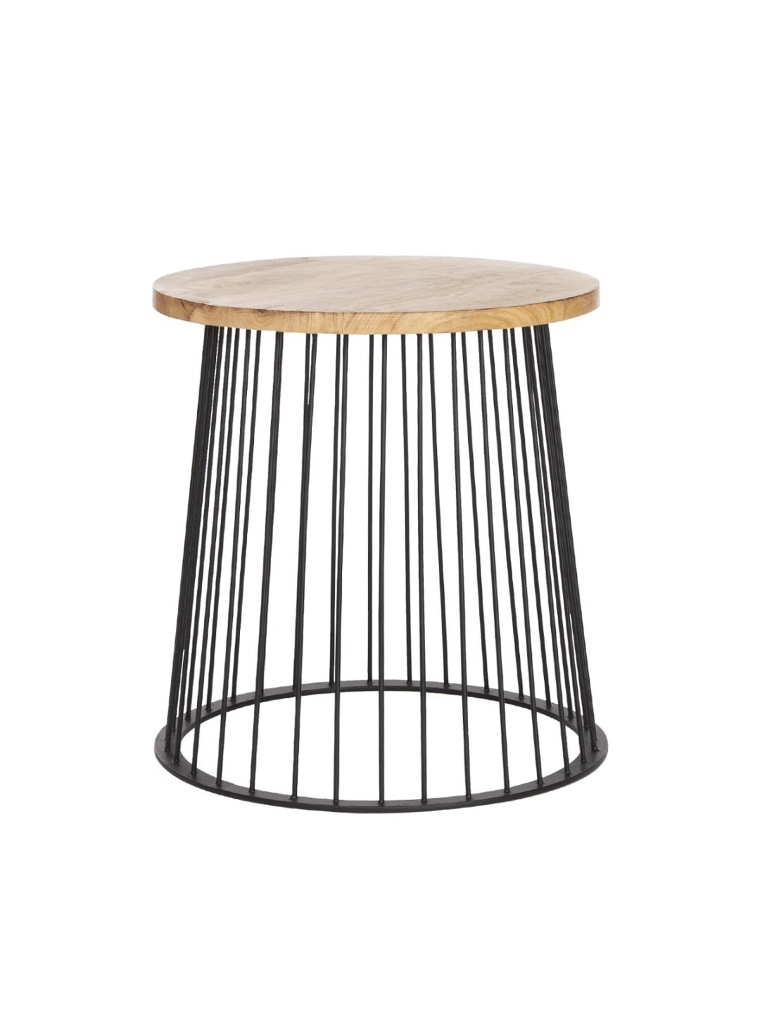 Ikiriya Avina Solid Dark Brown Wood End Table