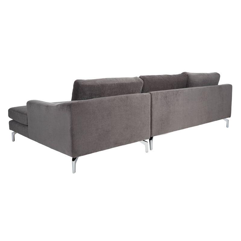 Nicholsen Modern Sofa Anthracite Gray - Safavieh