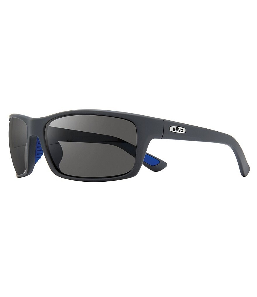 Revo Rebel Rectangular Polarized 64mm Sunglasses