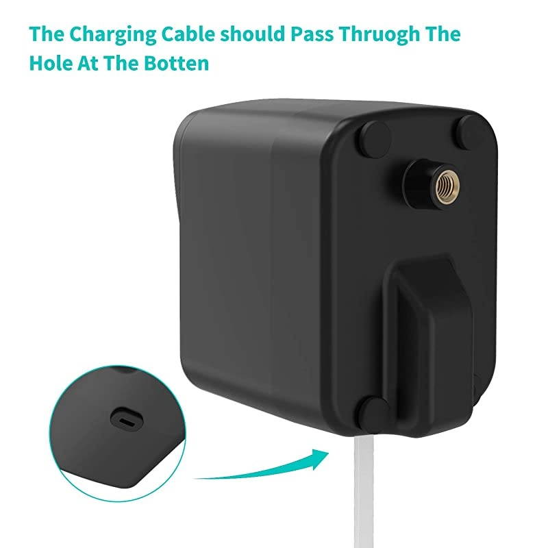 Cam Camera Wall Mount Bracket COOWUFAN Weather Proof 360 Degree Protective Adjustable Housing Mount and Cover for Cam V2 V1 and Ismart Spot Camera Indoor Outdoor Black2 Packs