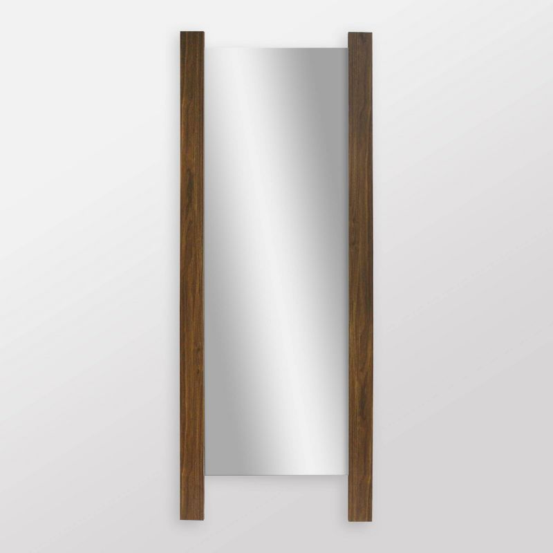 30" x 66" Dove Graywash Framed Full Length Floor/Leaner Mirror - Amanti Art