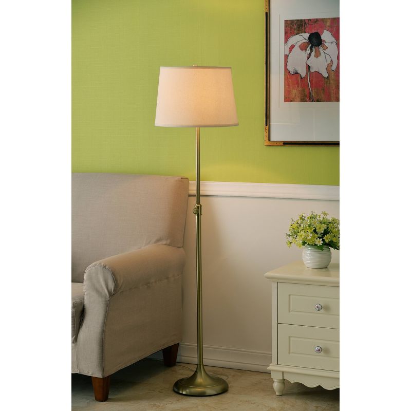 3-way Tifton Floor Lamp Vintage Brass Finish - Kenroy Home