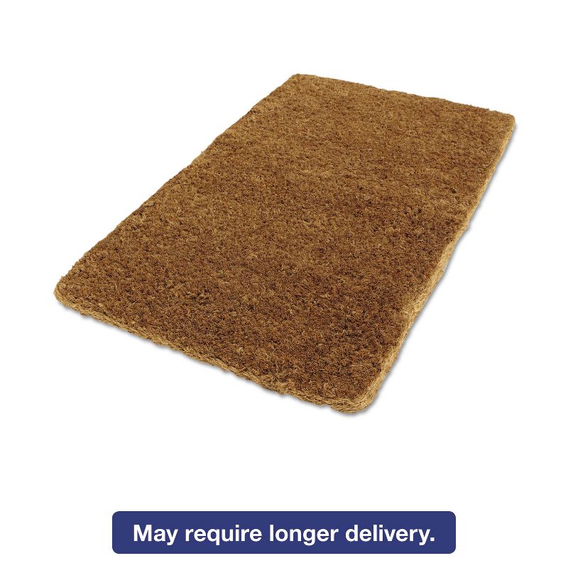 1'8"x3' Rectangle Solid Floor Mat Brown - Anchor Brand