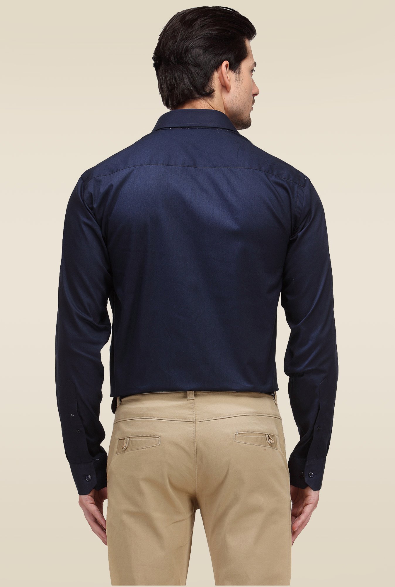 Hancock Navy Slim Fit Shirt
