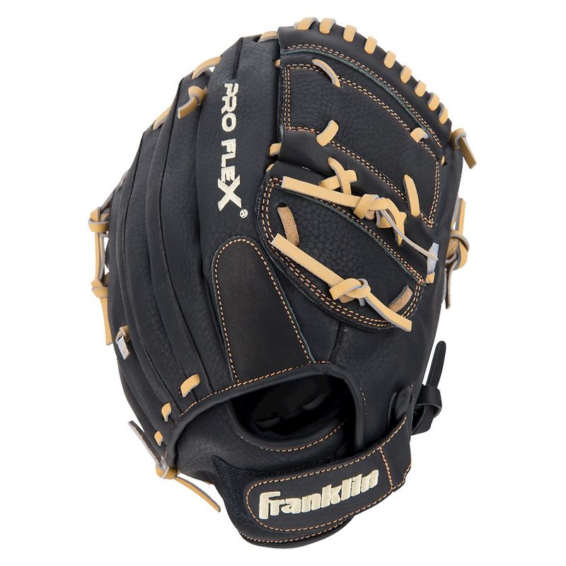 Franklin Sports ProFlex Hybrid Series 12.0" Right-Handed Thrower Baseball Glove - Black Camel